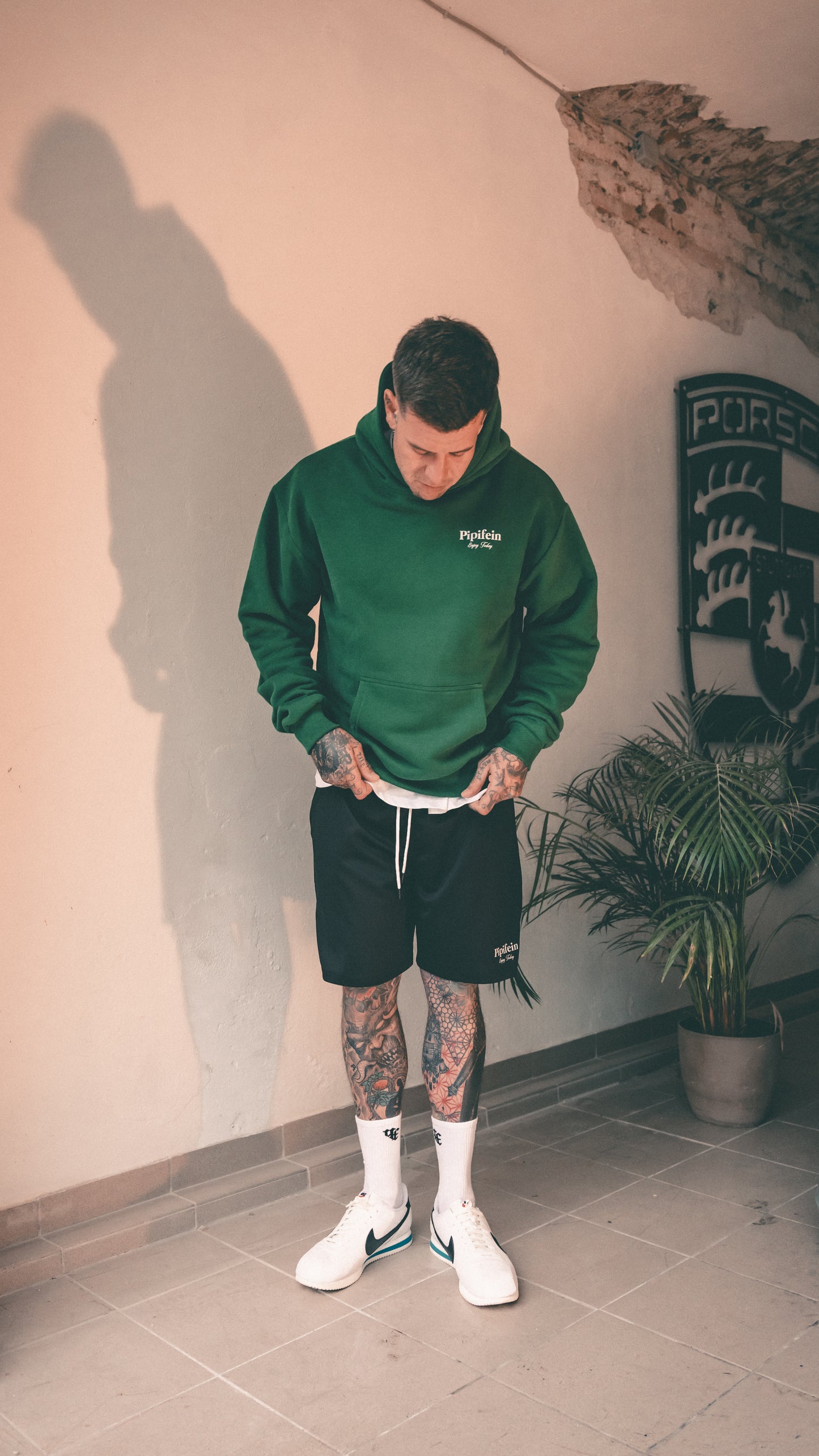 Enjoy Today Hoodie green