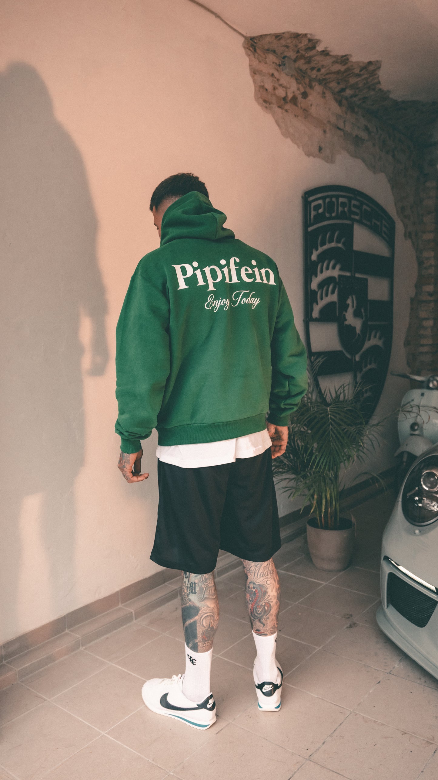 Enjoy Today Hoodie green