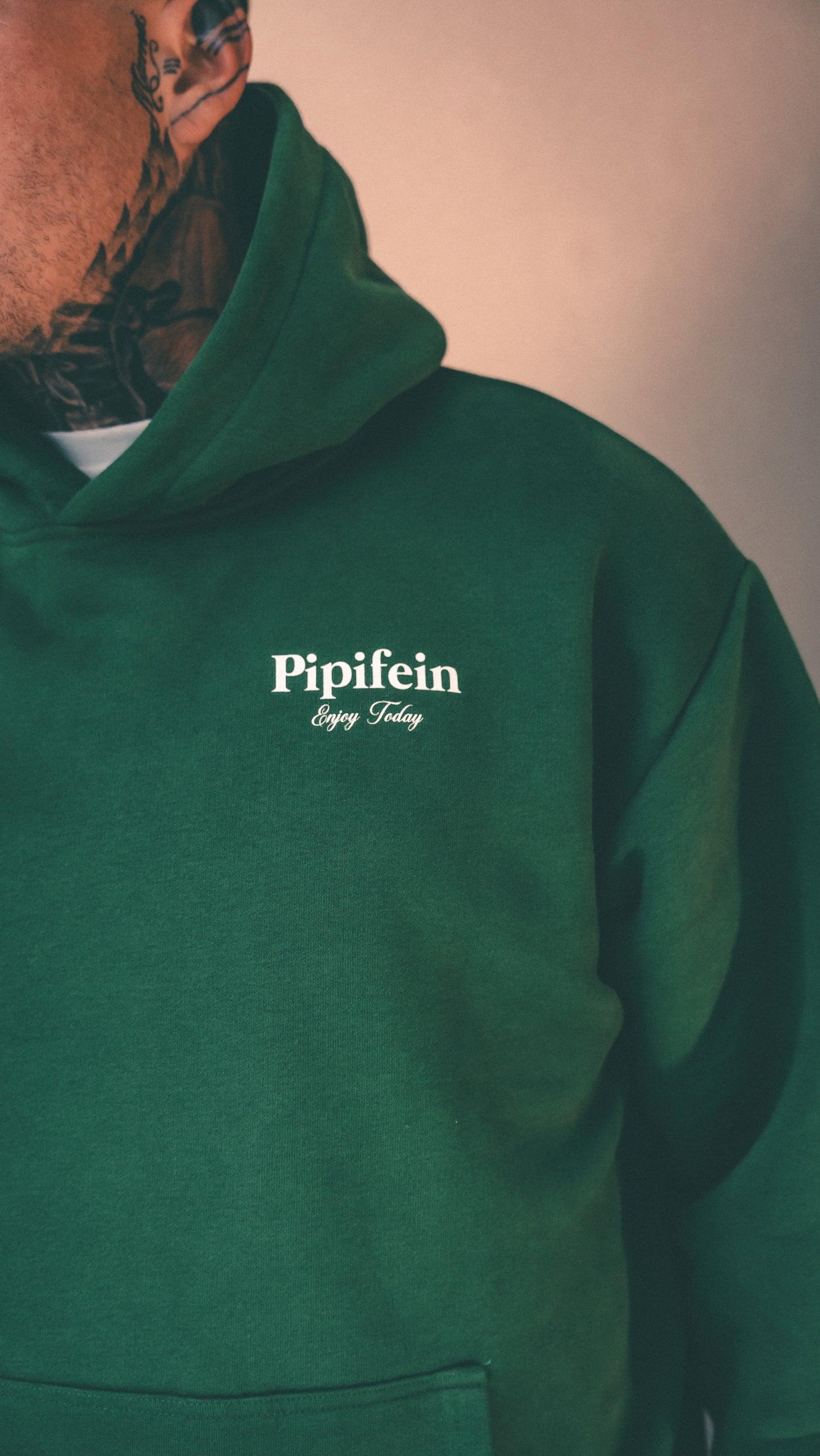 Enjoy Today Hoodie green